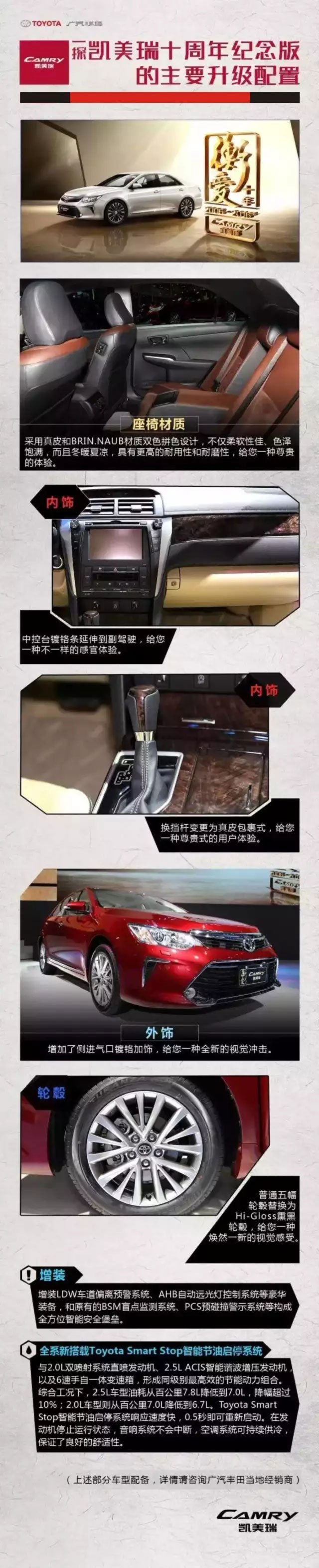 全新凱美瑞十周年紀(jì)念版榮耀上市,現(xiàn)接受預(yù)定！